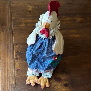 Hand Crafted Fabric Chicken Decor